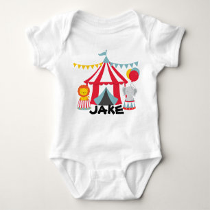 Personalized Circus Theme Birthday Baby Body Suit Baby Bodysuit