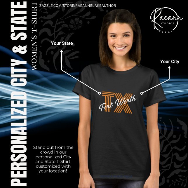 Personalized City and State T-Shirt (Creator Uploaded)