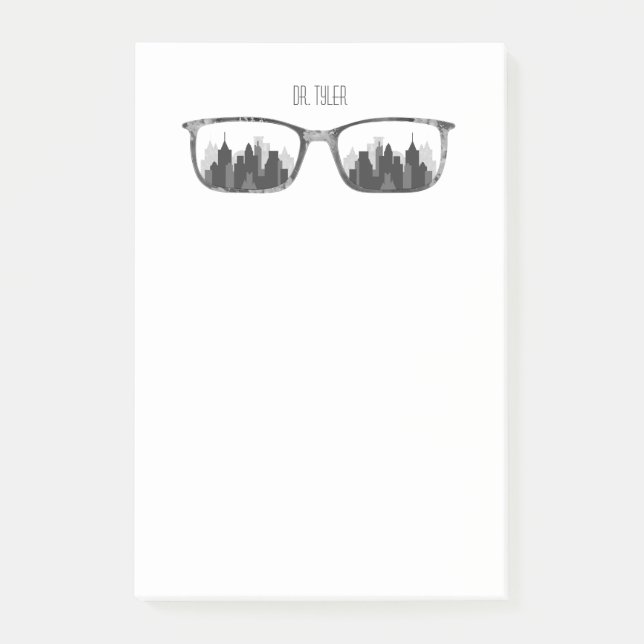 Personalized City & Eyeglasses Notes (Front)