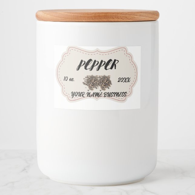 Personalized Cla Classic Round Meat Label (Front)