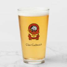 Personalized Clan Galbraith Drinking Glasses