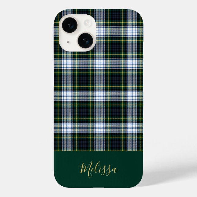 Personalized Clan Gordon Tartan Plaid Name Case-Mate iPhone Case (Back)