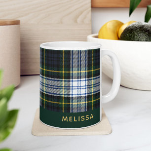 Personalized Clan Gordon Tartan Plaid Name Coffee Mug
