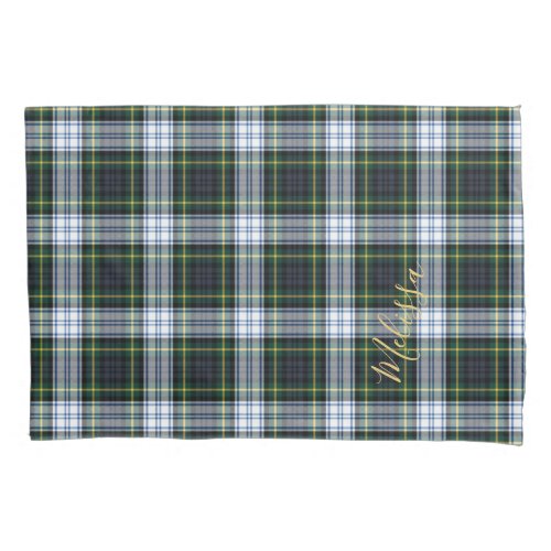 Personalized Clan Gordon Tartan Plaid Name Pillow Case