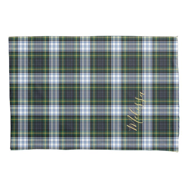 Personalized Clan Gordon Tartan Plaid Name Pillow Case (Front-Left)