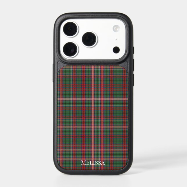 Personalized Clan MacCulloch Plaid Pattern Tartan Otterbox iPhone Case (Back)