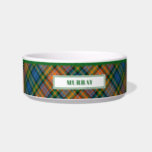 Personalized Clan Murray Tartan Plaid Pattern Bowl<br><div class="desc">Our pet bowl features Tartan Clan Murray plaid pattern that transform an everyday essential into a functional design piece. Great gift for a pet owner you know who loves traditional tartan print

Add the pet's name by clicking the "Personalize" button above</div>