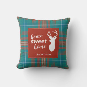 Personalized Clan Wilson Tartan Plaid Christmas Throw Pillow