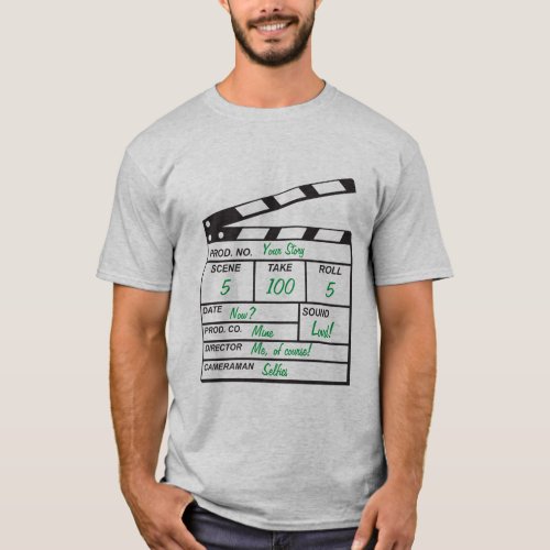 Personalized Clapboard T_Shirt