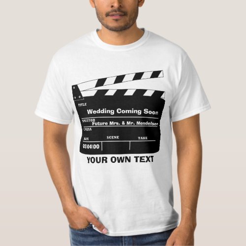 Personalized clapboard template T_Shirt