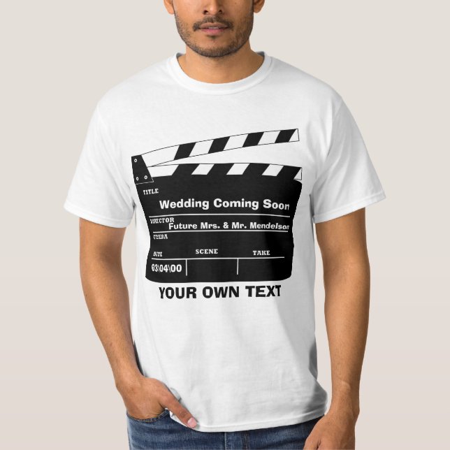 Personalized clapboard template T-Shirt (Front)