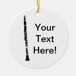 Personalized Clarinet Ceramic Ornament