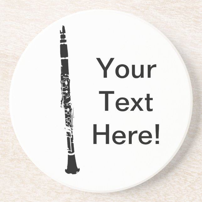 Personalized Clarinet Coaster (Front)