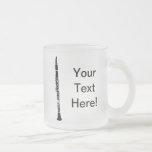 Personalized Clarinet Frosted Glass Coffee Mug at Zazzle