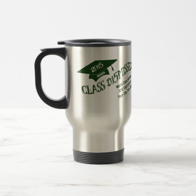 Personalized Class Dismissed 2015 Graduation Mug (Left)