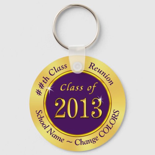 Personalized Class of 2013 Class Reunion Favors Keychain