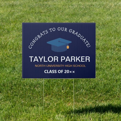 Personalized class of 2023 Graduation  Sign