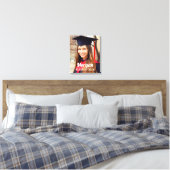 Personalized Class of 2024 Graduation Photo Canvas Print (Insitu(Bedroom))