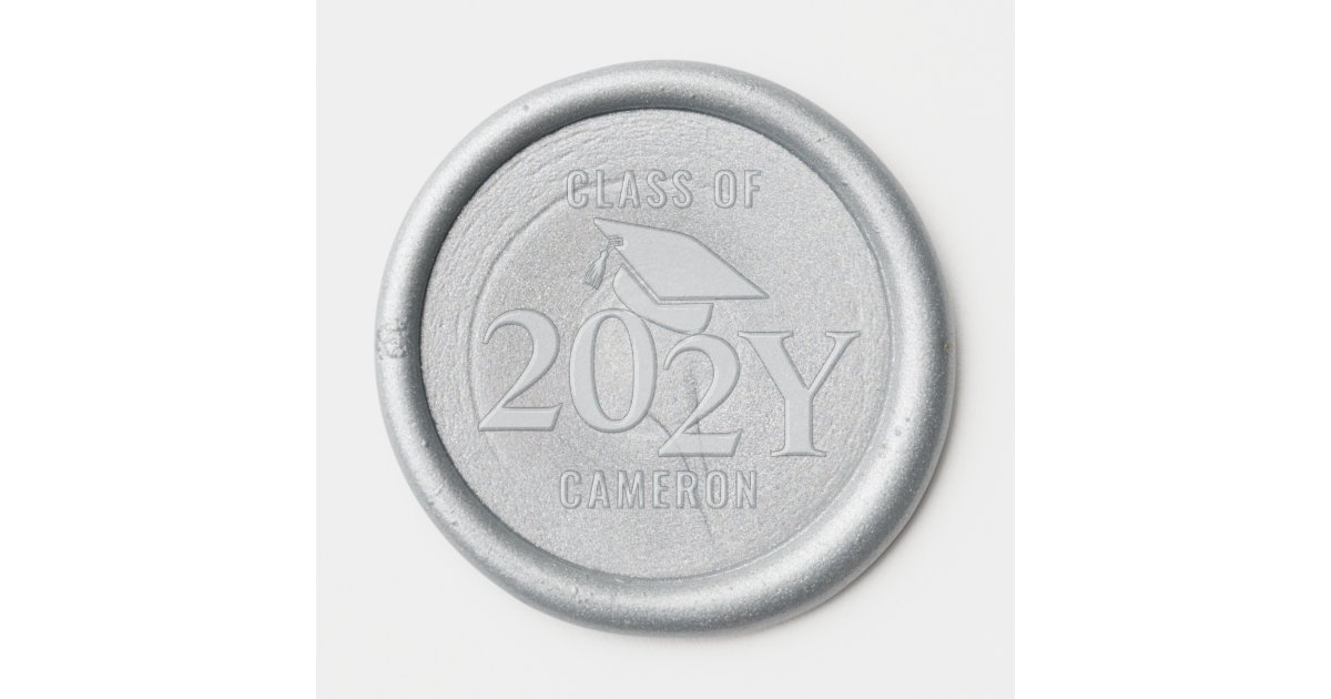Personalized Class of 2024 Graduation Wax Seal Sticker | Zazzle