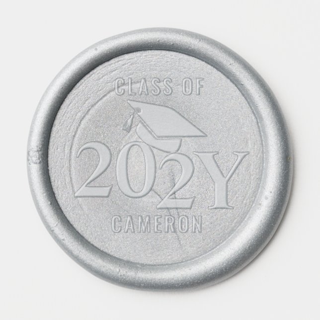  Personalized Class of 2024 Graduation Wax Seal Sticker (Front)