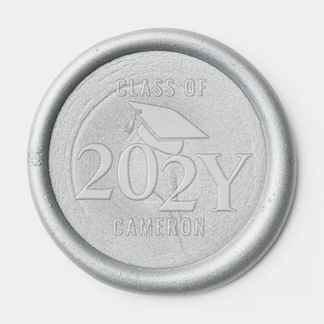 Personalized Class of 2024 Graduation Wax Seal Sticker | Zazzle