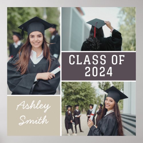 Personalized Class of 2024 Poster Graduate 2024 Poster