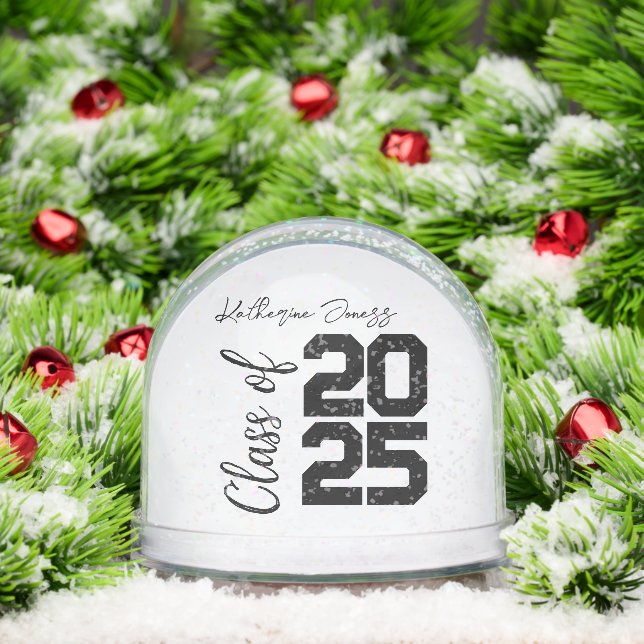Personalized Class of 2025,A Timeless Graduation  Snow Globe (Christmas)
