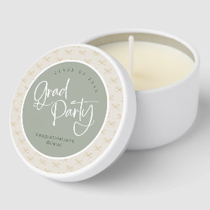 Personalized Class of 2025 Grad Party Mini Candle Favors