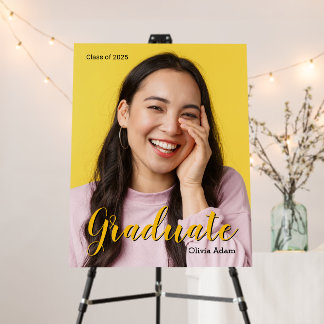 Personalized Class of 2025 Graduation Photo Foam Board