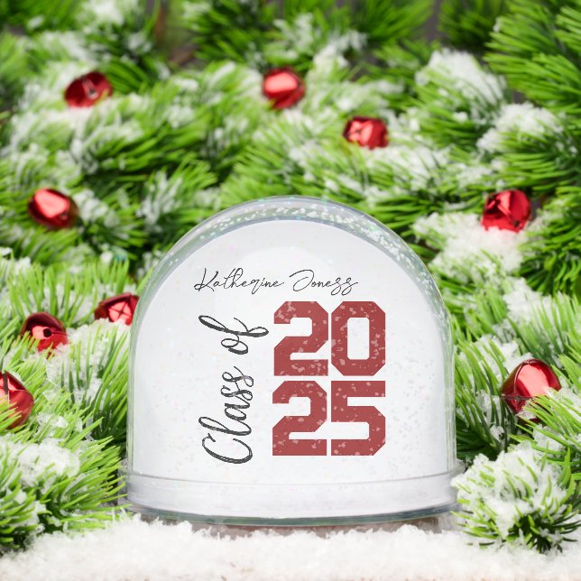 Personalized Class of 2026,A Timeless Graduation  Snow Globe (Christmas)