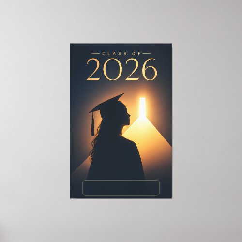 Personalized Class of 2026 Future Grad Design Canvas Print