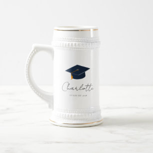 Personalized Class of 2026 Graduation Icon Beer Stein