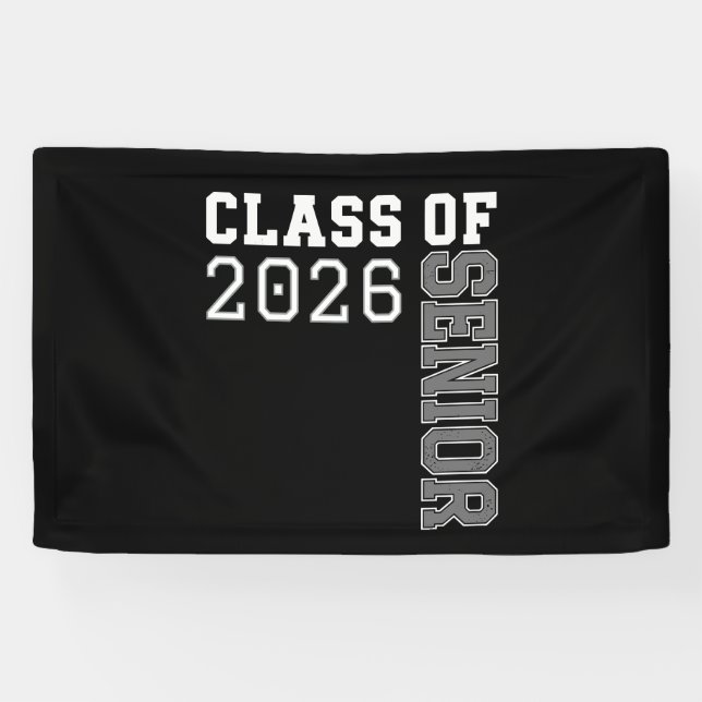 Personalized Class Of 2026 Senior Graduation Banner (Horizontal)