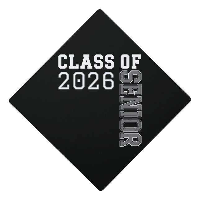 Personalized Class Of 2026 Senior Graduation Cap Topper (Front)