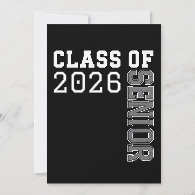 Personalized Class Of 2026 Senior Graduation Invitation (Front)