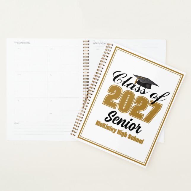 Personalized Class of 2027 High School Senior Planner (Display)