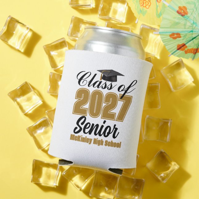 Personalized Class of 2027 Senior High School Can Cooler (In Situ Summer)