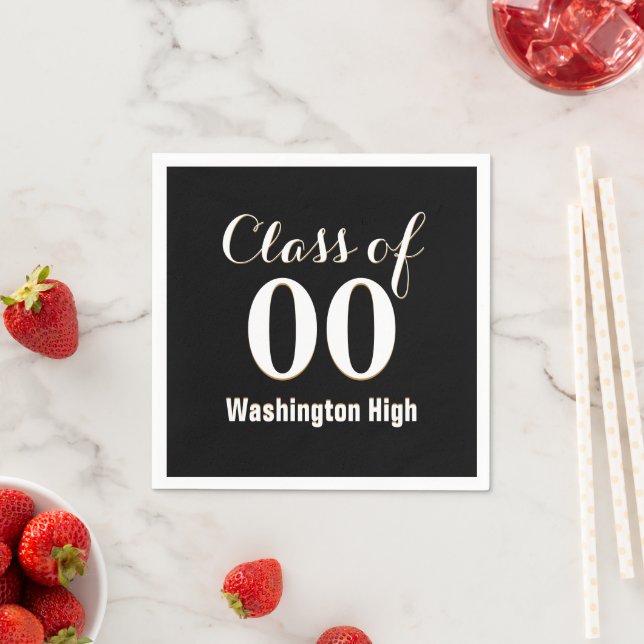 Personalized Class of Graduation Napkins (Insitu)