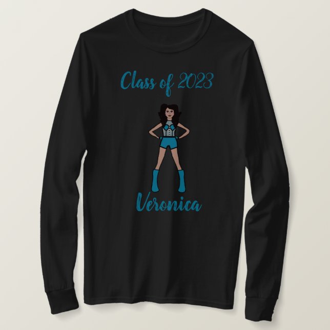 Personalized Class of Majorette Shirt Teal (Design Front)
