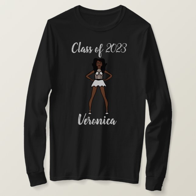 Personalized Class of Majorette Shirt White (Design Front)