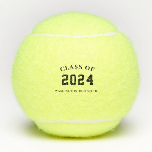 Personalized Class of with School Name Tennis Balls