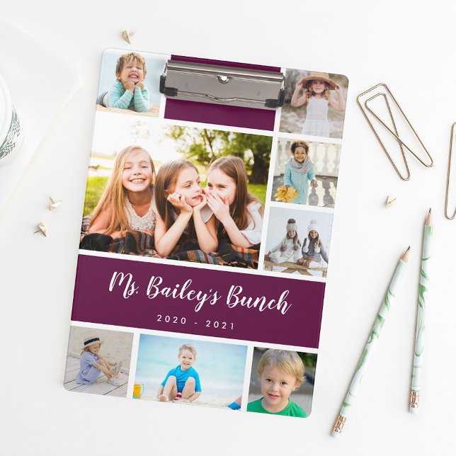 Personalized Class Photo Collage Teacher Clipboard (Creator Uploaded)