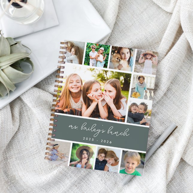 Personalized Class Photo Collage Teacher Notebook (Creator Uploaded)