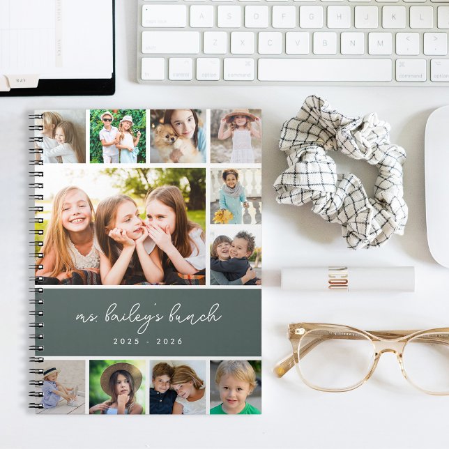 Personalized Class Photo Collage Teacher Notebook (Creator Uploaded)