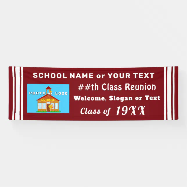 Personalized Class Reunion Banners Decorations | Zazzle