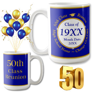 Personalized, Class Reunion Ideas 50 years,  Coffee Mug