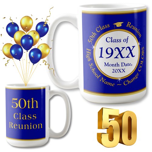 Personalized Class Reunion Ideas 50 years  Coffee Mug
