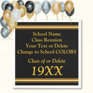 Personalized Class Reunion Napkins in YOUR COLORS