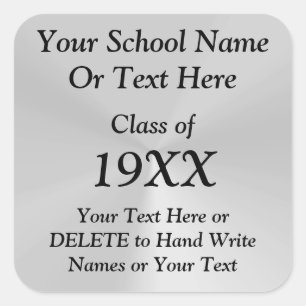 Personalized Class Reunion Stickers with YOUR TEXT
