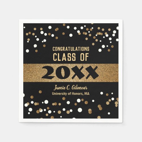 Personalized Class Year Graduation Party Napkins
